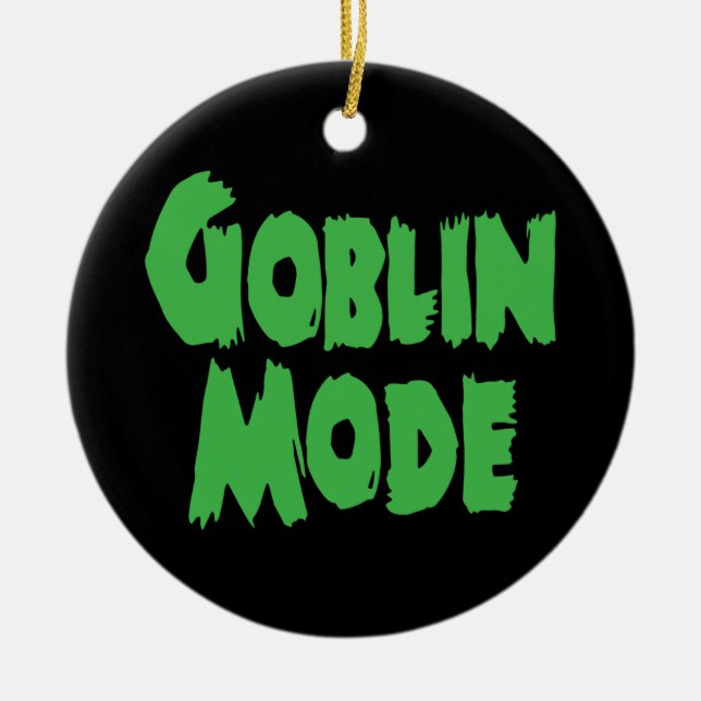 GOBLIN MODE CERAMIC TREE DECORATION (Front)