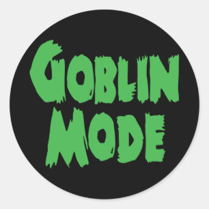 GOBLIN MODE CLASSIC ROUND STICKER