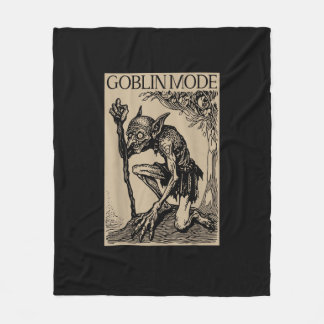 Goblin Mode Goblincore Fairycore Mediaeval Grunge Fleece Blanket