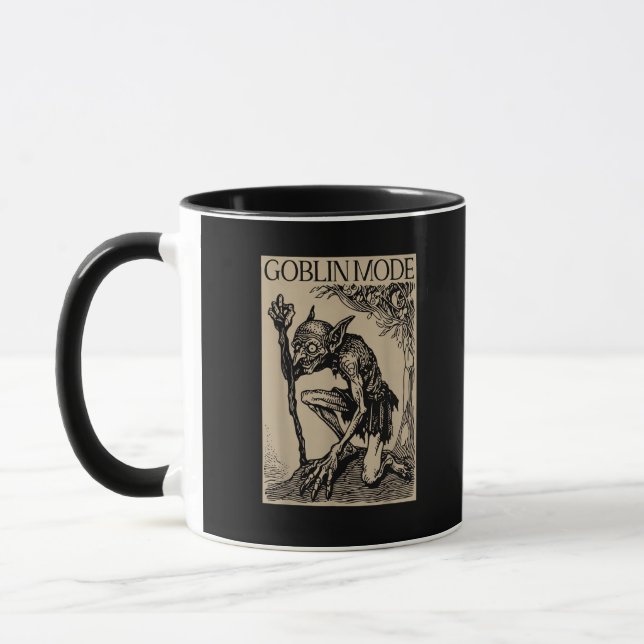Goblin Mode Goblincore Fairycore Mediaeval Grunge  Mug (Left)