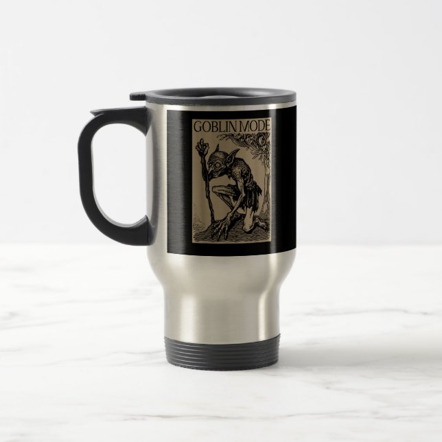Goblin Mode Goblincore Fairycore Medieval Grunge A Travel Mug (Left)