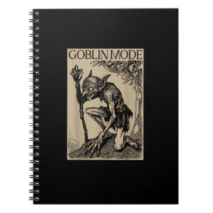 Goblin Mode Goblincore Vintage Aesthetic Funny  Notebook