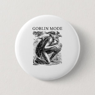 Goblin Mode Goblincore Vintage Aesthetic Funny Off 6 Cm Round Badge