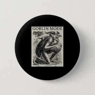 Goblin Mode Goblincore Vintage Aesthetic Funny Off 6 Cm Round Badge