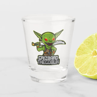 Goblin named Grizbard Shot Glass