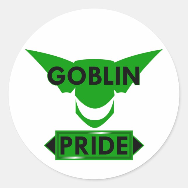 Goblin Pride Classic Round Sticker (Front)