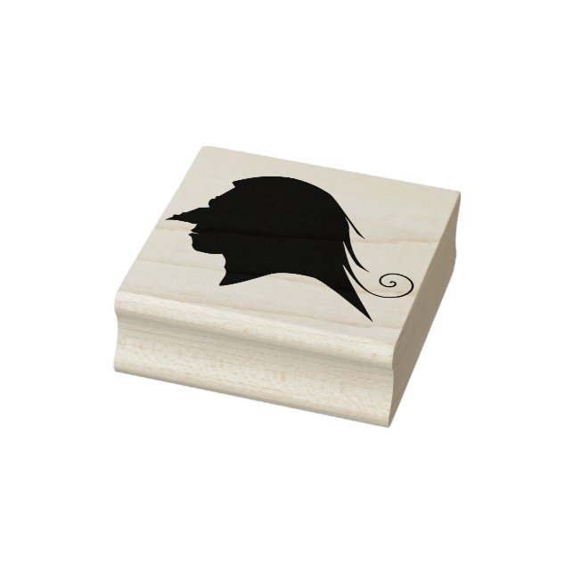 Goblin profile 2 silhouette art stamp (Stamp)