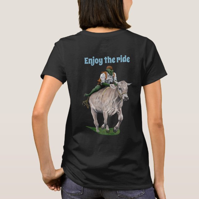 Goblin Rider Ox Racing Fantasy Art Shirts (Back)