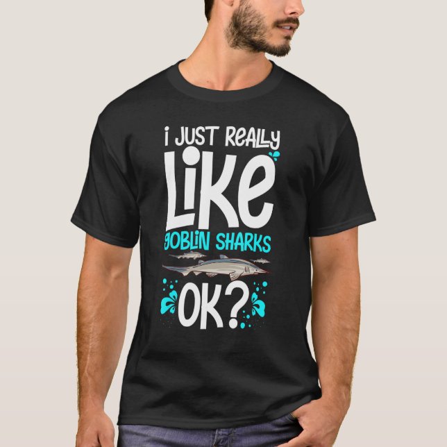 Goblin Shark Animal Tooth  Ocean 1 T-Shirt (Front)