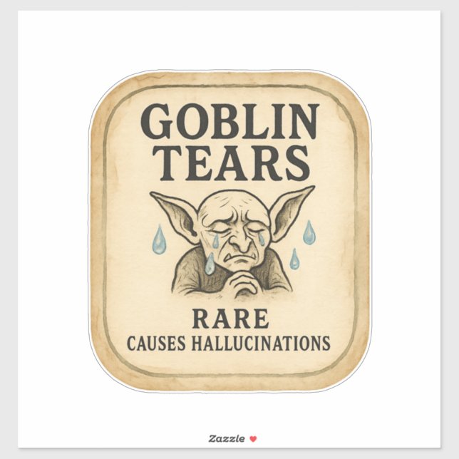 Goblin Tears - Halloween Apothecary Label (Sheet)