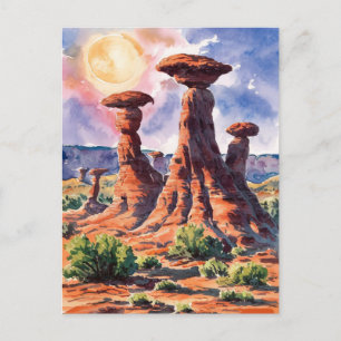 Goblin Valley State Park, Utah Painting Postcard