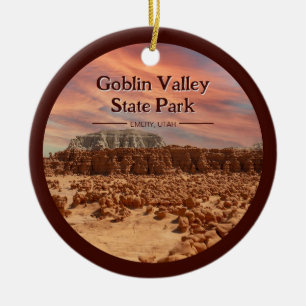 Goblin Valley State Park Utah Souvenir Gift  Ceramic Tree Decoration