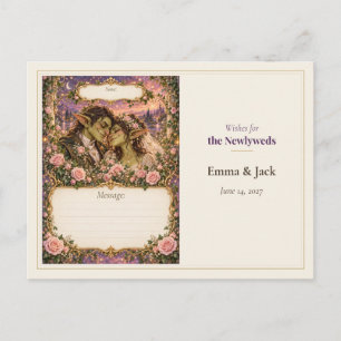 Goblin Wedding Guest Book Wishes Postcard