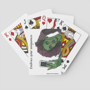 Goblin Woman Phone Selfie Fantasy Art Cards