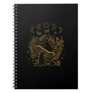 Goblincore Aesthetic Academia Cottagecore Mushroom Notebook