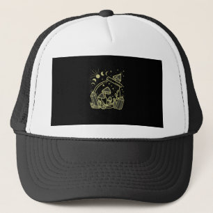 Goblincore Aesthetic Cottagecore Academia Mushroom Trucker Hat