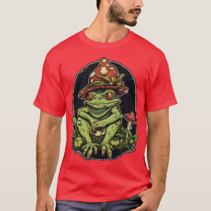 Goblincore Aesthetic Frog Mushroom Dark Academia 1 T-Shirt