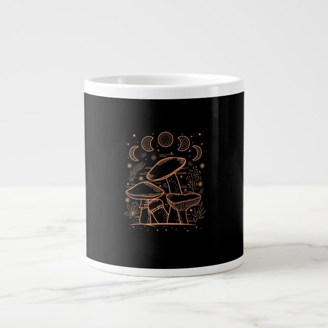 Goblincore Aesthetic Mushroom Fungi Academia Large Coffee Mug (Front)