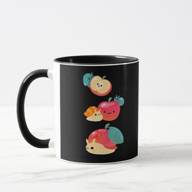 Goblincore Apple Snail Mug (Left)