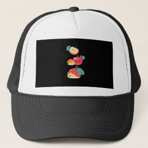 Goblincore Apple Snail Trucker Hat