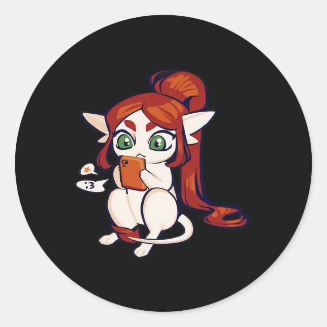 Goblincore Ariral Classic Round Sticker (Front)