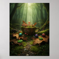 Goblincore Decayed Serenity Poster