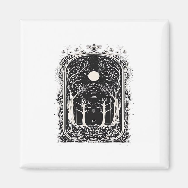 Goblincore Fantasy Gate To  Classic Magnet (Front)