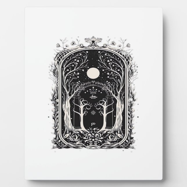 Goblincore Fantasy Gate To  Classic Plaque (Front)