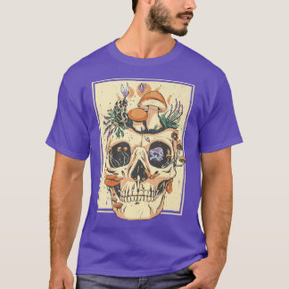 Goblincore Flowers Skeleton Natur  T-Shirt