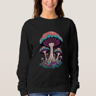 Goblincore Mushrooms Goth Skull Garden Mushroom Fo Sweatshirt
