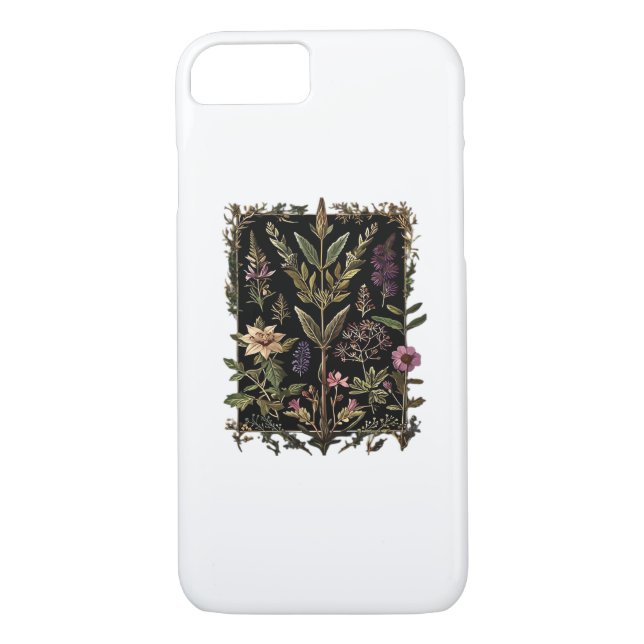 Goblincore Victorian Witch Herbs Classic Case-Mate iPhone Case (Back)