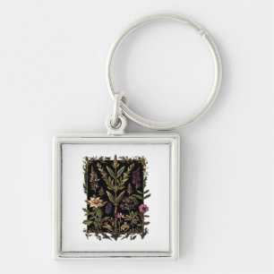 Goblincore Victorian Witch Herbs Classic Key Ring