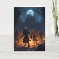Goblins Come Out in Moonlight Halloween