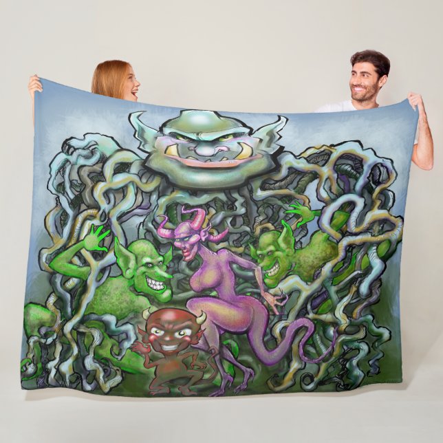 Goblins n Monsters Fleece Blanket (In Situ)