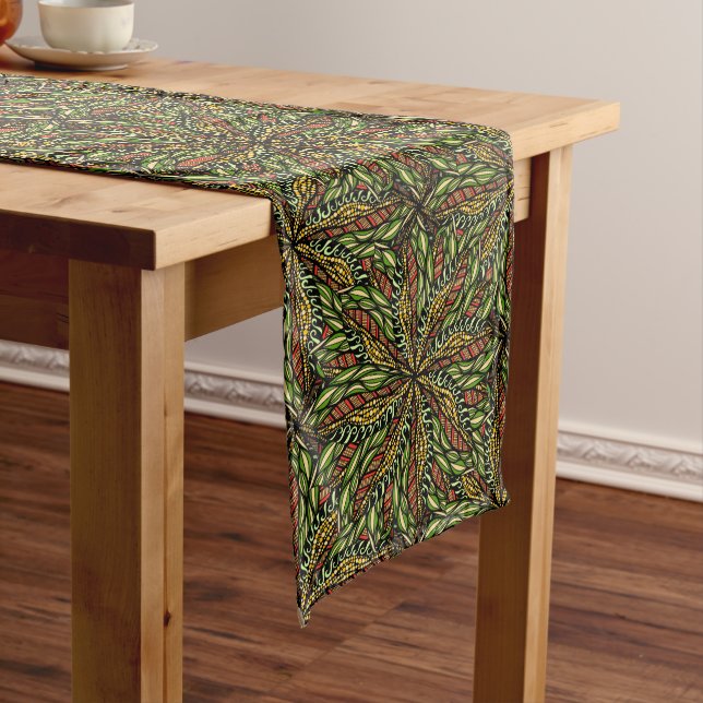 GoBo Go Bold, Elegant Abstract Nature Table Runner (In Situ)