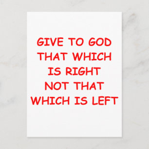 GOD1 POSTCARD