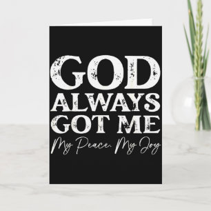 God Always Got Me Christian Faith Inspirational Qu Card