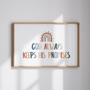 God always keeps his promises print