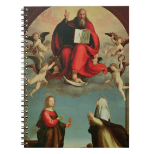 God appearing to St. Mary Magdalen and St. Catheri Spiral Notebook