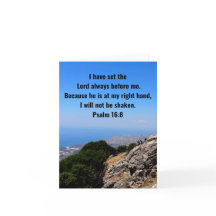 God At My Right Hand Is Unshakeable Psalm 16:8