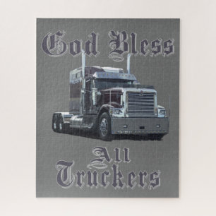 God Bless All Truckers Puzzle
