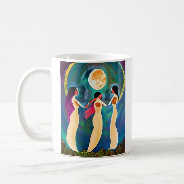 God Bless All Under the Moon Coffee Mug (Left)