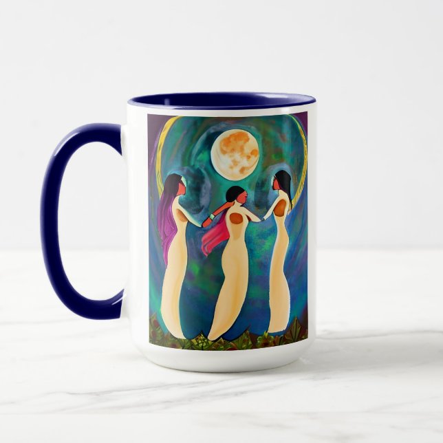 God Bless All Under the Moon Mug (Left)