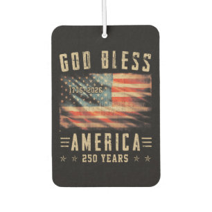 God Bless America 250 Years 1776-2026 Car Air Freshener