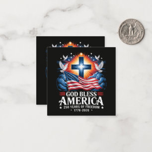 God Bless America 250 Years 1776-2026 Card