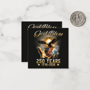God Bless America 250 Years 1776-2026 Card