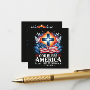 God Bless America 250 Years 1776-2026 Enclosure Card