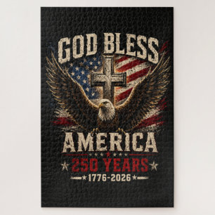 God Bless America 250 Years 1776-2026 Jigsaw Puzzle