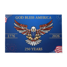 God Bless America 250 Years Patriotic Eagle