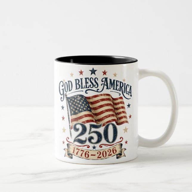 God Bless America 250th Anniversary Mug (Right)